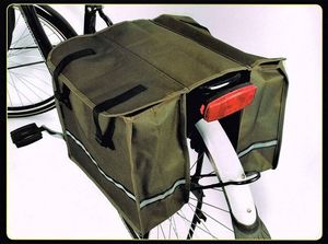 Dunlop Dunlop - Torba / sakwa rowerowa na bagażnik 26l (Zielony) 2