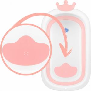 Ricokids Wanienka dla niemowląt z poduszką biało-różowa (RK-280) 5