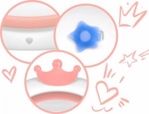 Ricokids Wanienka dla niemowląt z poduszką biało-różowa (RK-280) 7