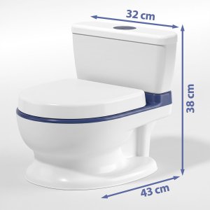 Ricokids Nocnik dla dzieci z melodią RK-290 biało-niebieski 12