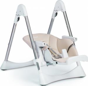 Ricokids Krzesełko do karmienia ze stolikiem, leżaczek Lindo kremowo białe 3