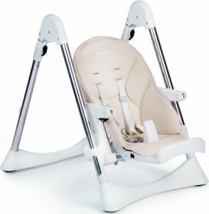 Ricokids Krzesełko do karmienia ze stolikiem, leżaczek Lindo kremowo białe 4