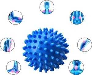 Sports Equipment FT40C PIŁKA Z KOLCAMI DO TRENINGU NIEBIESKA 9,5cm 5