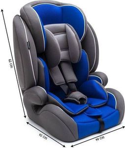 Fotelik samochodowy Multistore Fotelik samochodowy 3w1 9-36kg Szaro niebieski universal 7