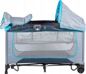 Ecotoys Kojec, łóżeczko z funkcją kołyski dla dziecka z akcesoriami 2