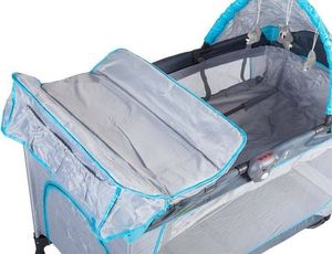 Ecotoys Kojec, łóżeczko z funkcją kołyski dla dziecka z akcesoriami 3