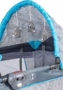 Ecotoys Kojec, łóżeczko z funkcją kołyski dla dziecka z akcesoriami 5