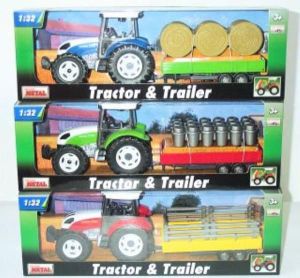 Teama Traktor z przyczepą w pudełku - 001-60082 1