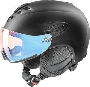 Uvex Kask z przyłbicą szybą Uvex Hlmt 300 Vario Black Mat 2019 1