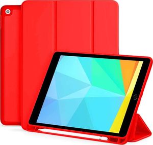 Etui na tablet Alogy Smart Pencil Case do Apple iPad 10.2 2019/2020/2021 7/8/9Gen Czerwone 1