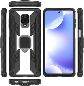 Alogy Pancerne etui Alogy Ring Carbon Holder do Xiaomi Redmi Note 9S/ Pro/ Max 3