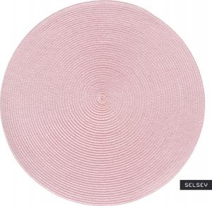 Selsey SELSEY Podkładka pod talerz Hellgrau średnica 38 cm różowa 1
