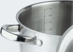 KOKO Garnek Stal Nierdzewna KOKO z pokrywą 24 cm/ 6,3L 3