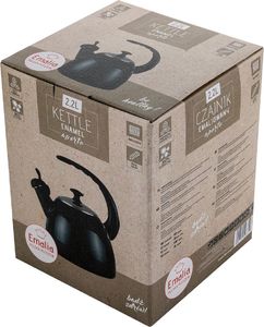 Emalia Pleszew Czajnik emaliowany 2,2l Aperto gładki czarny 5