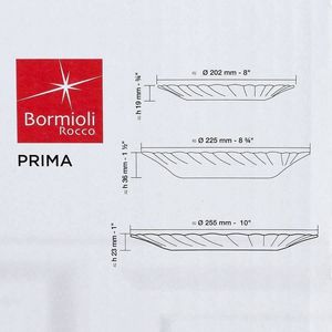 Bormioli Rocco Komplet talerzy obiadowych Bormioli Rocco Prima dla 6 osób 8