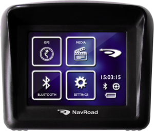 Nawigacja GPS NavRoad MOTO2 + mapa Navigator FREE EUROPA + Motocyklowy zestaw słuchawkowy BT V0 (5901597742531) 1