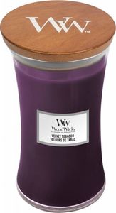 WoodWick WoodWick Świeca VELVET TABACCO, pojemność : Duża świeca 18 cm (609,5g) 1