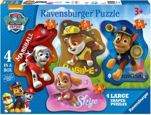 Ravensburger Puzzle 4w1 Psi Patrol Kształty - 070329 1