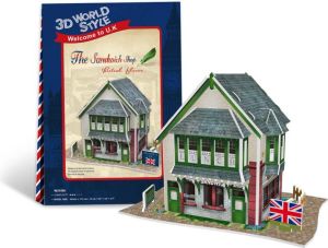 Dante Puzzle 3D Domki świata-Wielka Brytania Sandwich Sho - (306-23106) 1