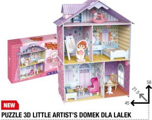 Dante Puzzle 3D Little artist"s Domek dla lalek - (306-21201) 1