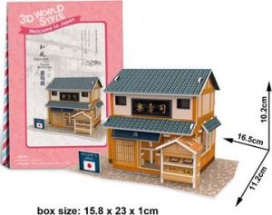 Dante Puzzle 3D Domki świata-Japonia. Sishi house - (306-23104) 1