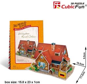 Dante Puzzle 3D Domki świata-Niemcy. Rural cabin - (306-23128) 1