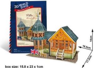 Dante Puzzle 3D Domki świata-Wielka Bryt. Villa - (306-23107) 1
