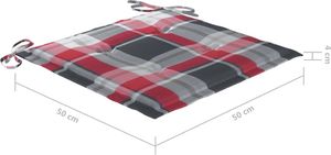 vidaXL Krzesła ogrodowe, poduszki, 8 szt., lite drewno akacjowe, szare 8