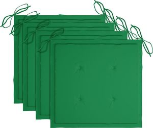 vidaXL Krzesła ogrodowe z poduszkami, 3 szt., lite drewno akacjowe 4