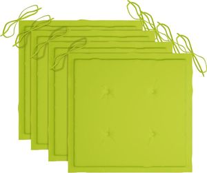 vidaXL Krzesła ogrodowe z poduszkami, 3 szt., lite drewno akacjowe 4