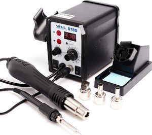Techrebal Zestaw stacja lutownicza Yihua 878D Groty KIT10 4
