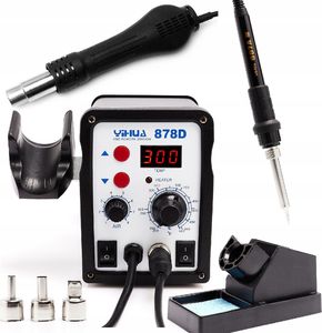 Techrebal Zestaw stacja lutownicza Yihua 878D Groty KIT10 5