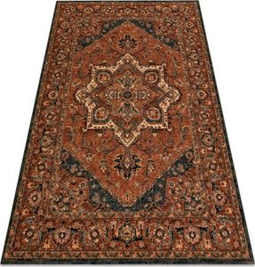 Dywany Łuszczów Dywan wełniany KASHQAI 4354 501 rozeta, orientalny terakota, 67x130 cm 1