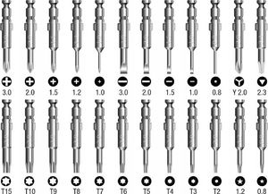 Techrebal Zestaw precyzyjnych śrubokrętów 25w1 (339F-38748) 5