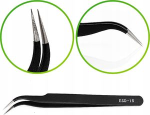 Techrebal Zestaw 6 precyzyjnych pęset ESD 8