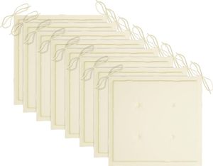 vidaXL Krzesła ogrodowe, poduszki, 8 szt., lite drewno akacjowe, szare 6