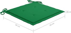 vidaXL Krzesła ogrodowe, poduszki, 8 szt., lite drewno akacjowe, szare 8