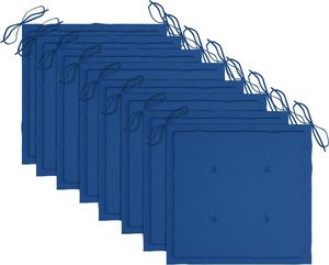 vidaXL Krzesła ogrodowe, poduszki, 8 szt., lite drewno akacjowe, szare 5