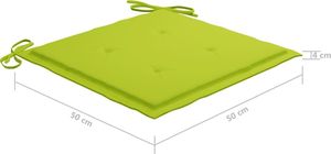 vidaXL Krzesła ogrodowe, poduszki, 8 szt., lite drewno akacjowe, szare 8