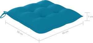 vidaXL Krzesła ogrodowe, poduszki, 8 szt., lite drewno akacjowe, szare 8