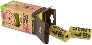 StarchBag Kompostowalne BIOworki* na odchody 1 rolka x 15 szt., kol. zielony 7