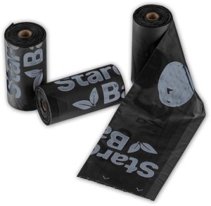 StarchBag Kompostowalne BIOworki* na odchody 1 rolka x 15 szt., kol. zielony 5