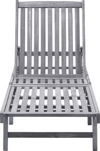 vidaXL Leżak, lite drewno akacjowe 2