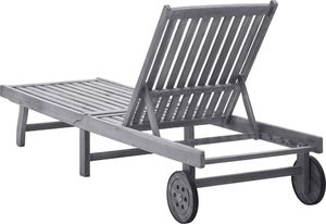 vidaXL Leżak, lite drewno akacjowe 4