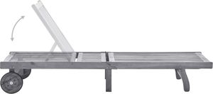 vidaXL Leżak, lite drewno akacjowe 7