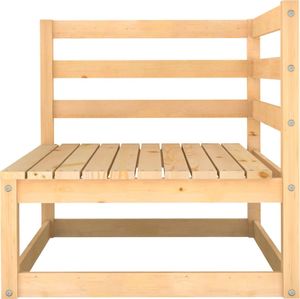 vidaXL 3-cz. zestaw wypoczynkowy do ogrodu, lite drewno sosnowe 3