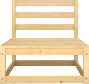 vidaXL 3-cz. zestaw wypoczynkowy do ogrodu, lite drewno sosnowe 7