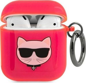 Karl Lagerfeld Etui ochronne KLA2UCHFP Choupette do AirPods 1/2 różowe 1