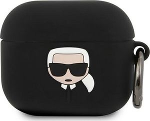 Karl Lagerfeld Etui ochronne KLACA3SILKHBK Silicone Ikonik do AirPods 3 czarne 1