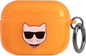 Karl Lagerfeld Etui ochronne KLAPUCHFO Choupette do AirPods Pro pomarańczowe 1